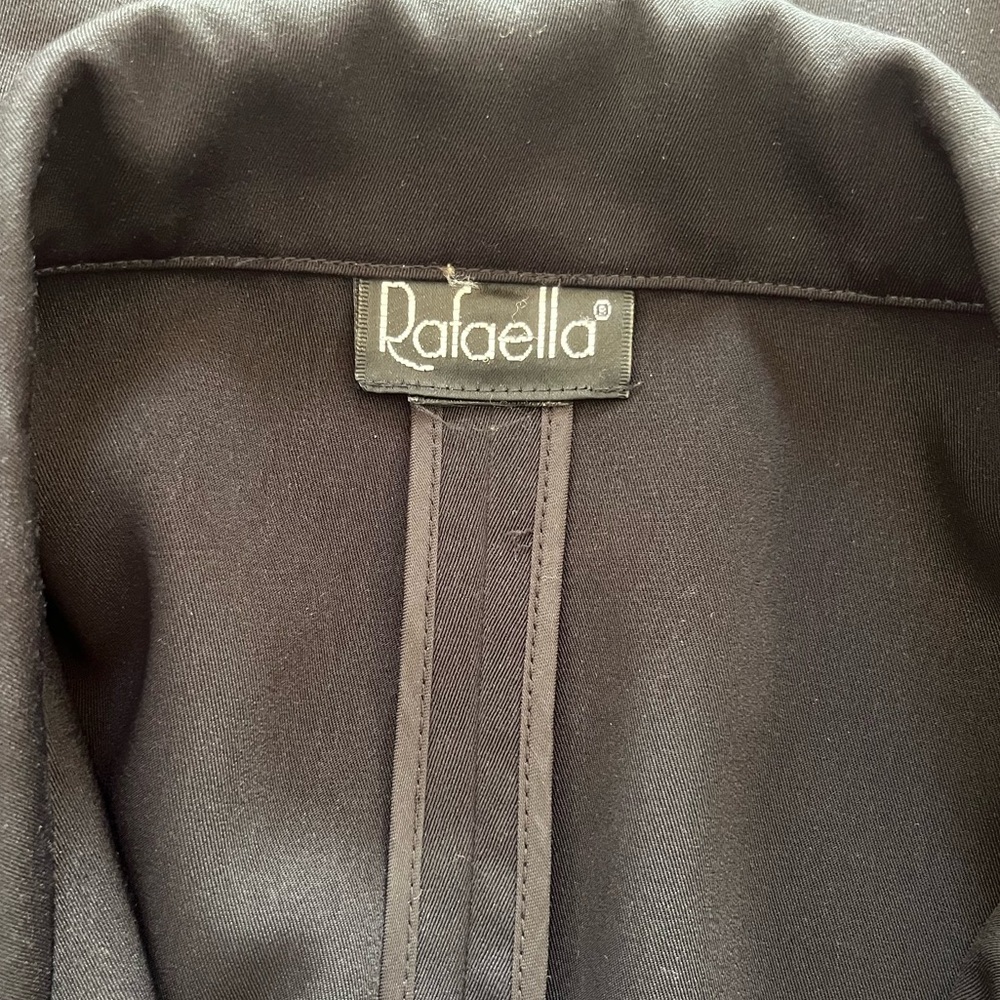 Vintage Women's Black Rafaella Lined Blazer Jacket - Picture 3 of 4